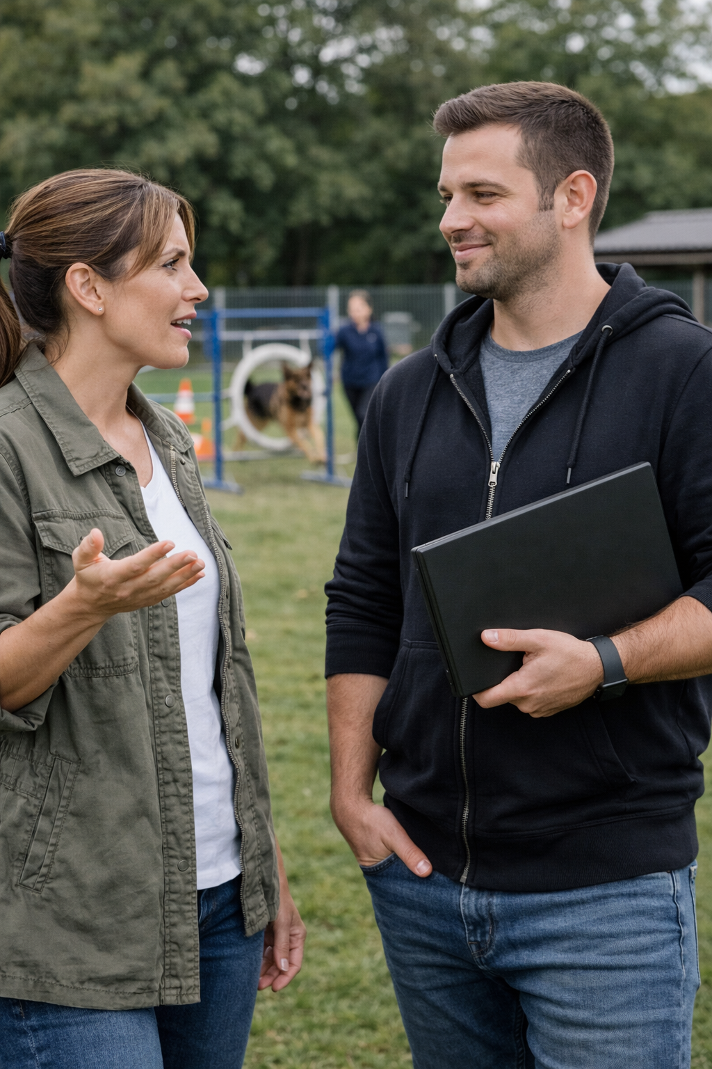 Illustration d'une discussion avec l'équipe Helper.pet